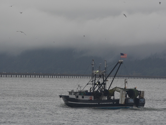 a fishing boat on the Columbia